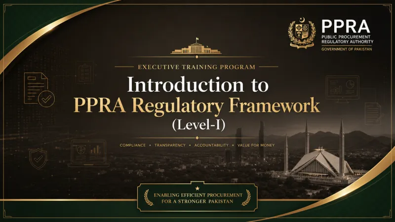 (Level-I) Introduction to PPRA Regulatory Framework